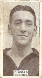 1933 Wills's Victorian Footballers (Small) #25 Howard Okey Front